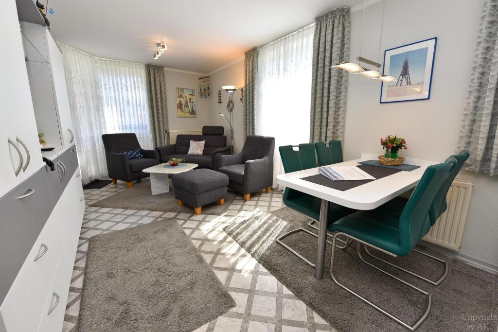 Posezení v ubytování Appartementhaus "Pavillon" Appartement PAV02