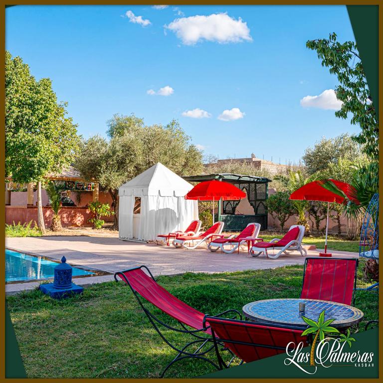 Zahrada ubytování Las Palmeras Guest House