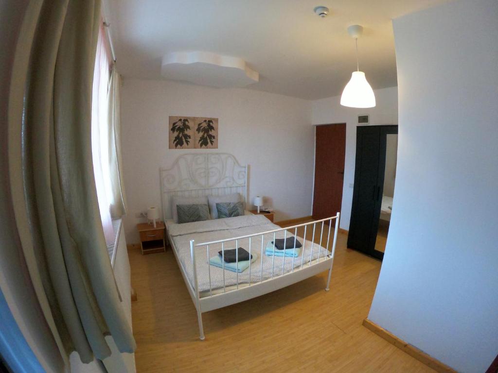 Postel nebo postele na pokoji v ubytování Anuța
