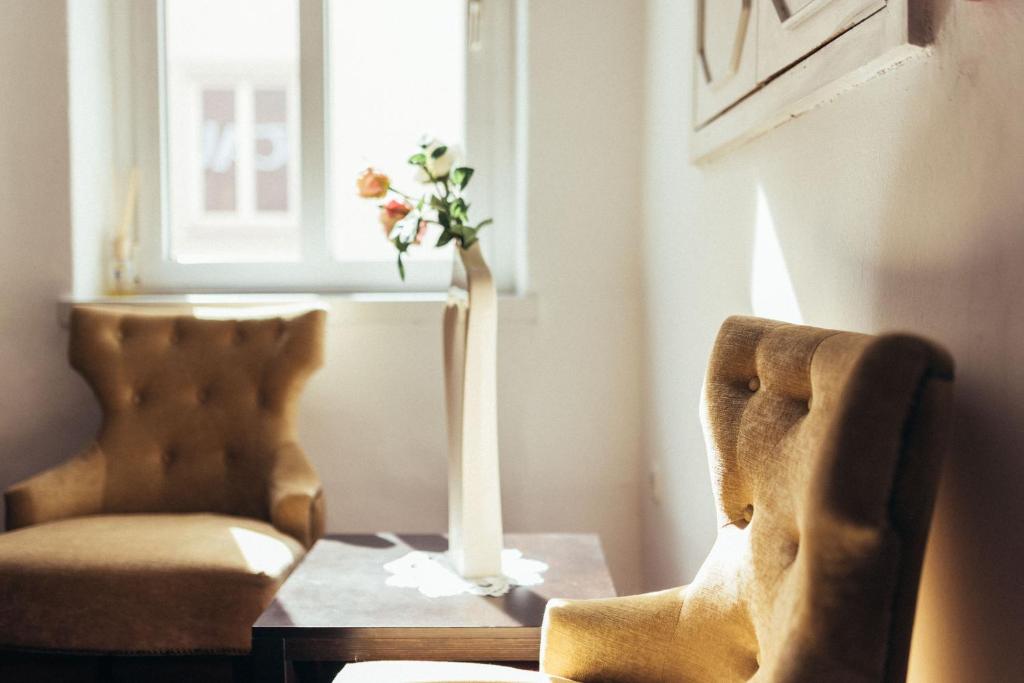 Posezení v ubytování Genusshotel Goldene Rose