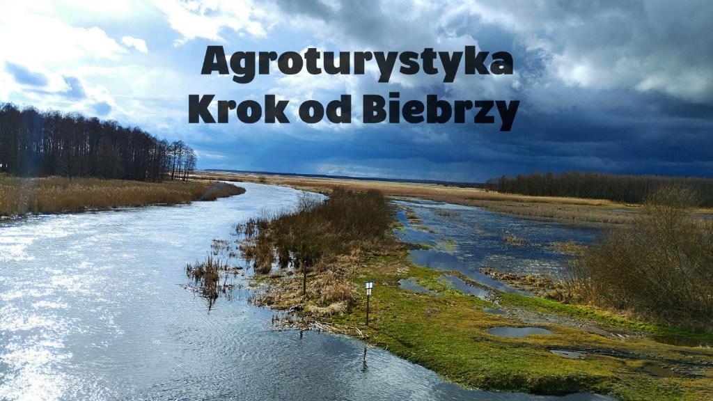 a river with the words ayocyrska kokooit bibliography at Krok od Biebrzy in Stare Dolistowo