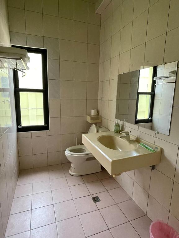 Koupelna v ubytování Chunfa B&B