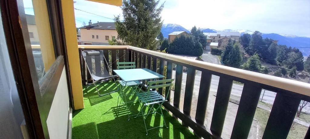 Balkón nebo terasa v ubytování Studio Estany 4 personnes avec vue montagne