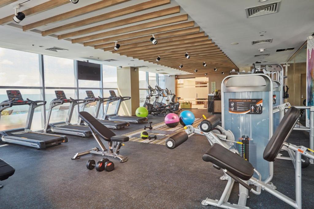 Fitness centrum a/nebo fitness zařízení v ubytování Belmont Hotel Mactan