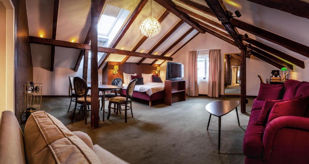 Posezení v ubytování ProfilHotels Calmar Stadshotell