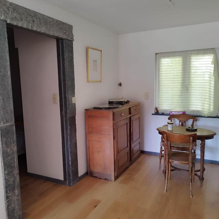 Kuchyň nebo kuchyňský kout v ubytování le chalet des remparts