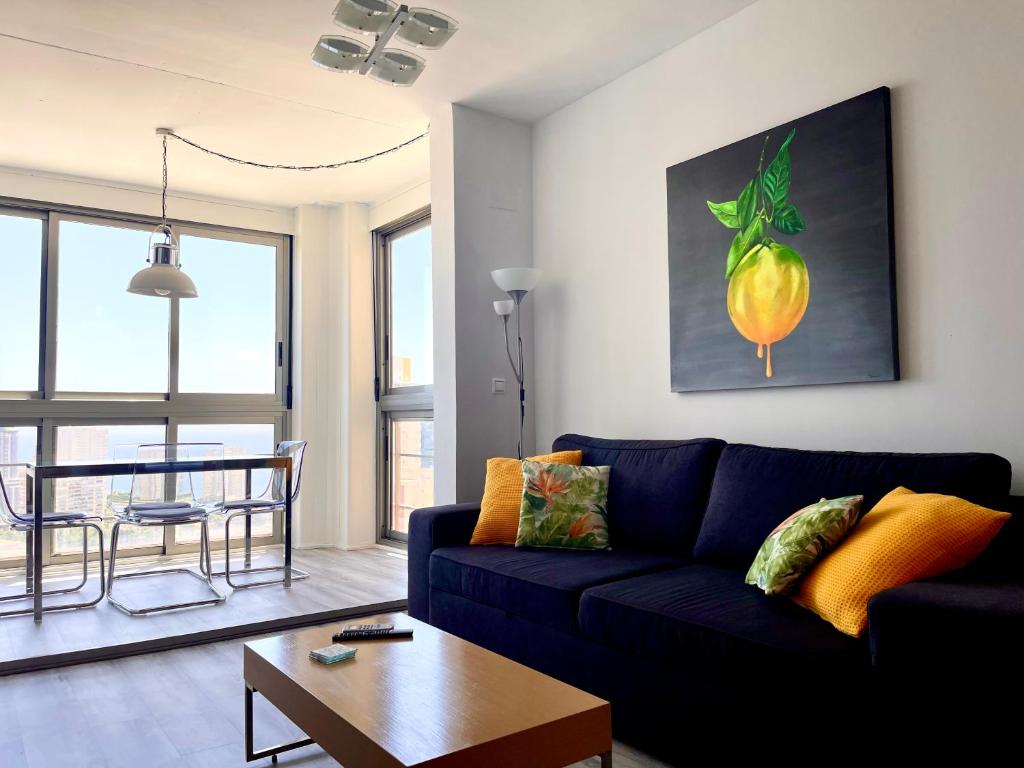 Posezení v ubytování Bonito apartamento con piscina