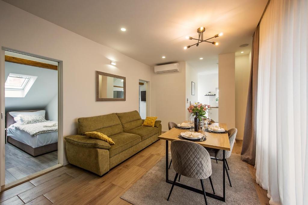 Posezení v ubytování Apartman I & J