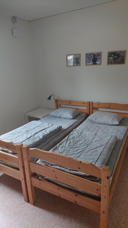 Postel nebo postele na pokoji v ubytování STF Vandrarhem Blentarp