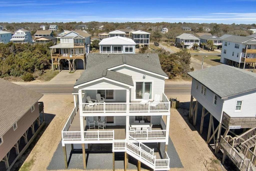 Bygningen som feriehuset ligger i