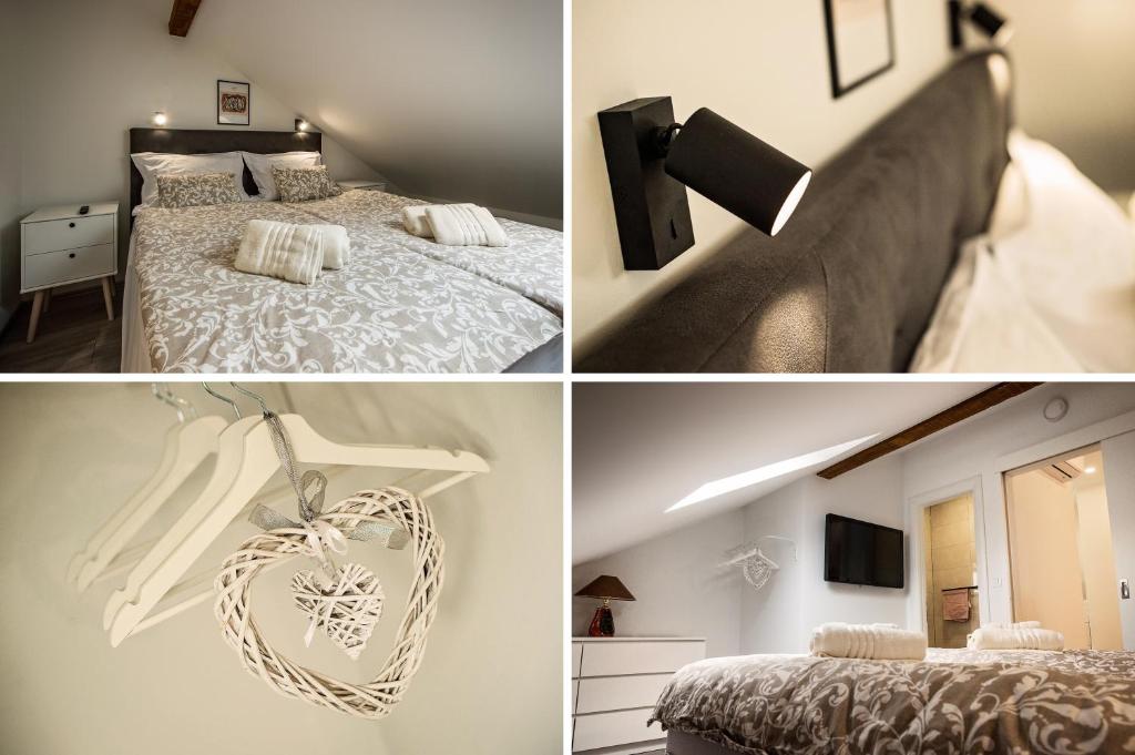 Postel nebo postele na pokoji v ubytování Apartman I & J