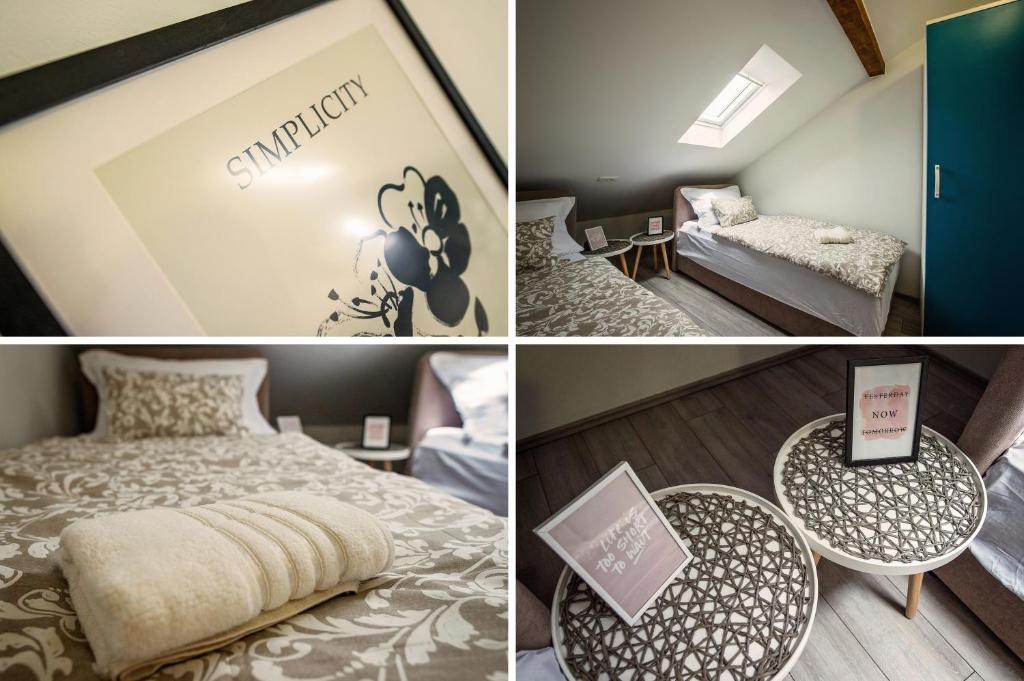 Postel nebo postele na pokoji v ubytování Apartman I & J