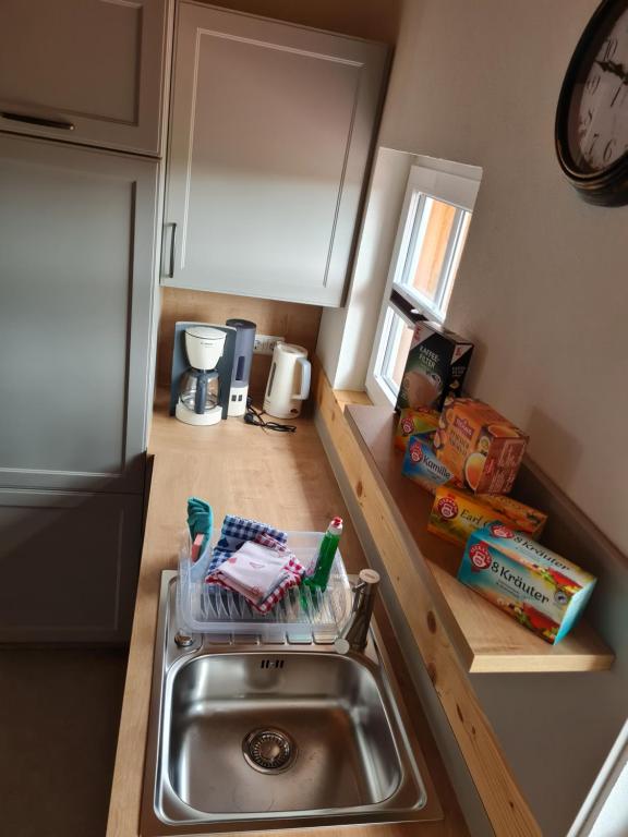 Kuchyň nebo kuchyňský kout v ubytování Familien- und Apartmenthotel Lerchenberghof