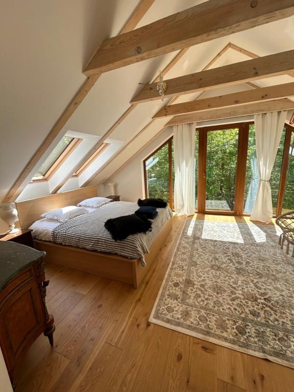 Postel nebo postele na pokoji v ubytování Leśna Residence & SPA