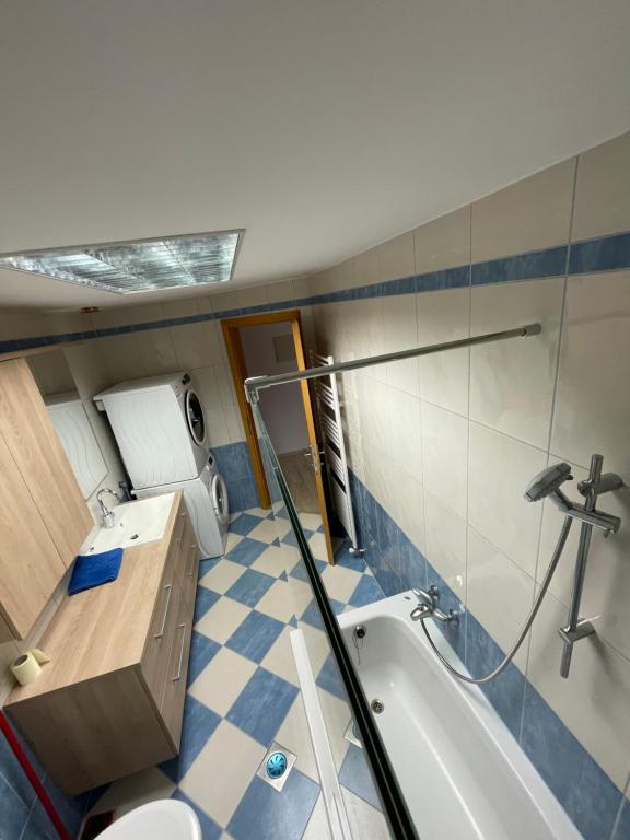 Koupelna v ubytování Apartma Ivana