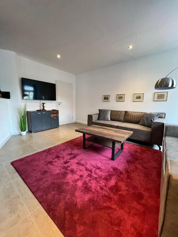 Posezení v ubytování Ferienwohnung Zimmermann