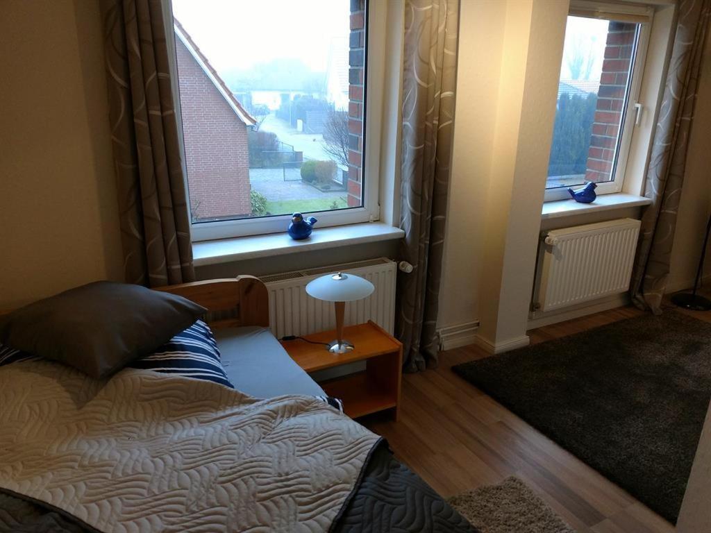 Postel nebo postele na pokoji v ubytování Birkenhaus, Ferienhaus