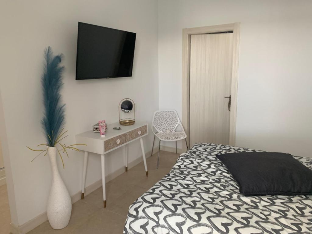 Telewizja i/lub zestaw kina domowego w obiekcie Villa Stella Maris