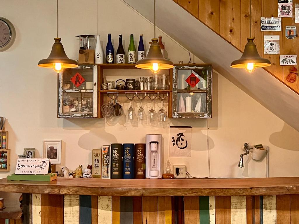 Kuchyň nebo kuchyňský kout v ubytování Gift Box Hostel