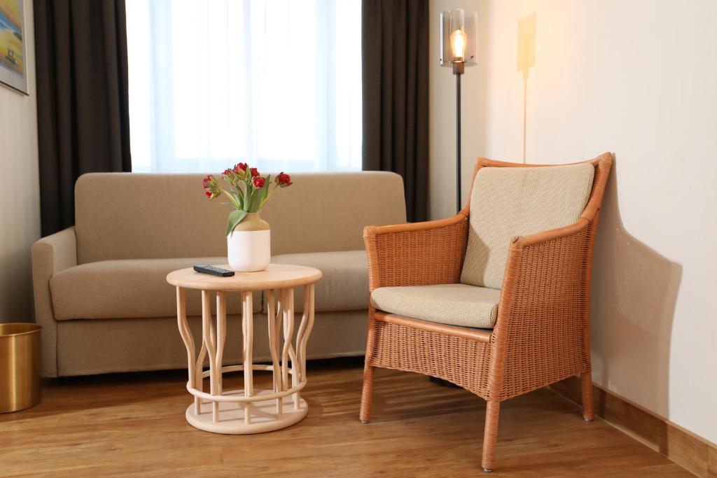 Posezení v ubytování Hotel Bernstein Prerow