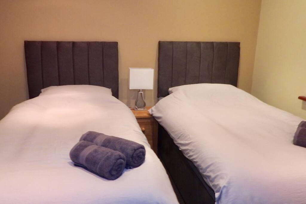 Postel nebo postele na pokoji v ubytování Nature's Oasis: Pet-Friendly Snowdonia Cottage