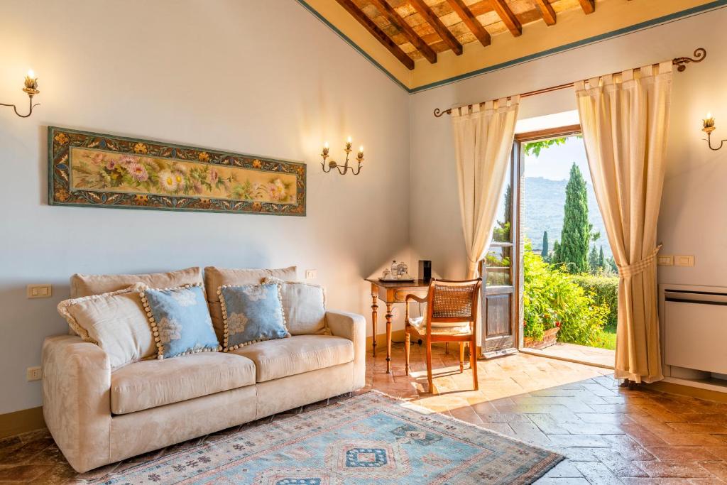 Część wypoczynkowa w obiekcie Il Falconiere Relais & Spa