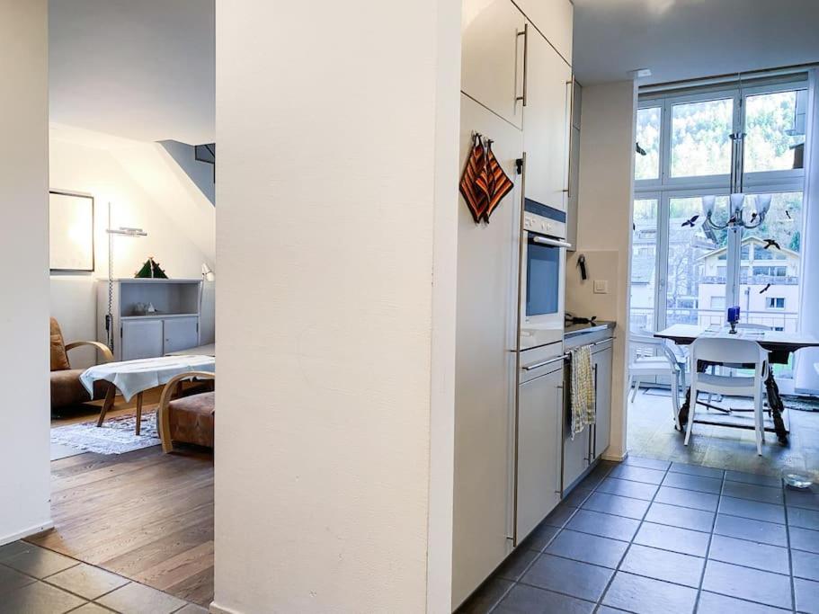 Kuchyň nebo kuchyňský kout v ubytování 4 1/2 Room Maisonette Apartment with great views