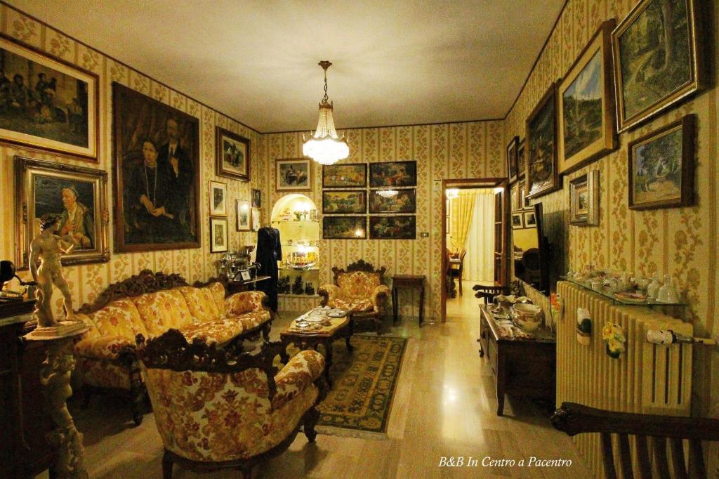Posezení v ubytování B&B In Centro a Pacentro