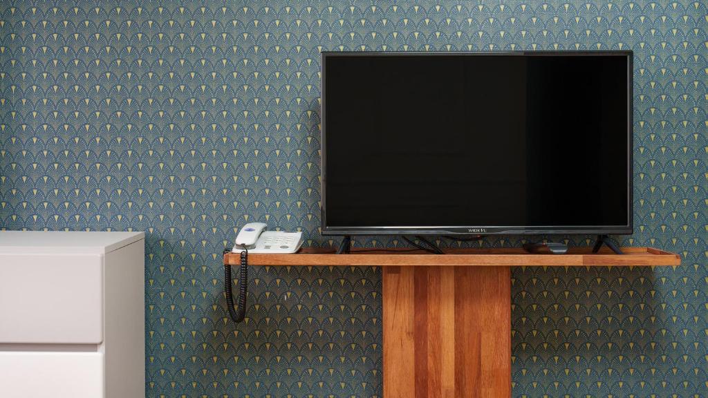 TV a/nebo společenská místnost v ubytování Hiker Hotel