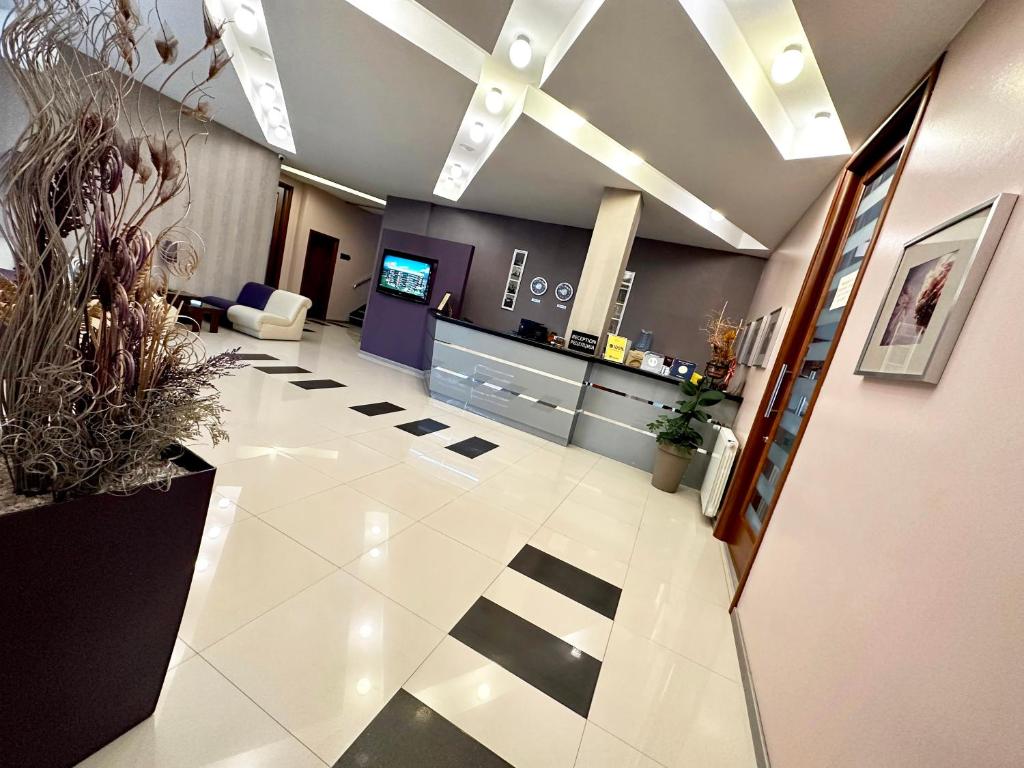 TV a/nebo společenská místnost v ubytování Hotel Centar