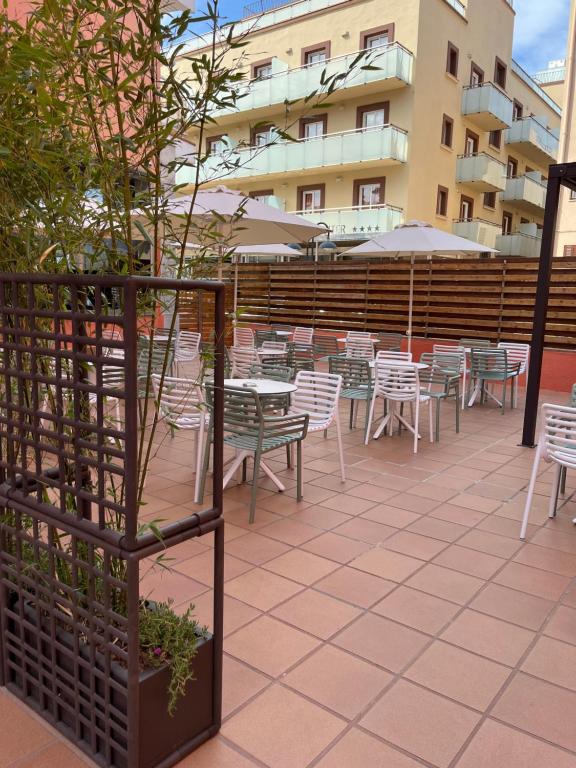 Balkón nebo terasa v ubytování Tossa Beach Center