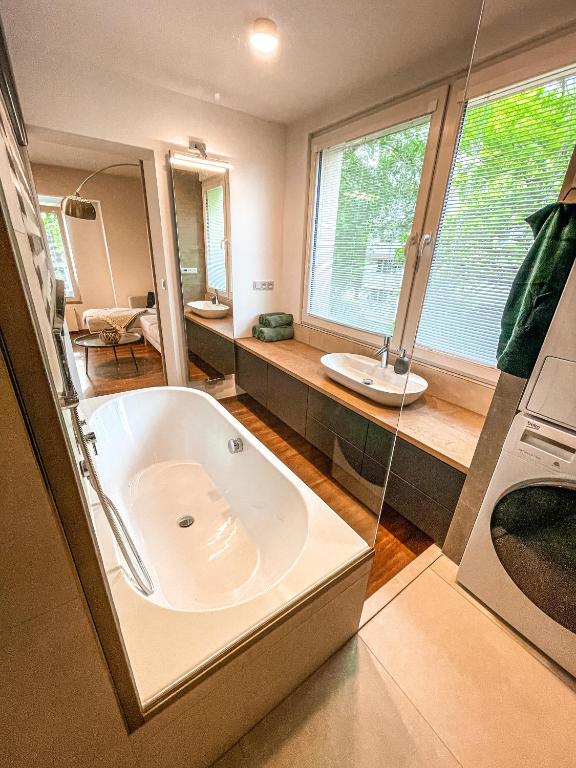 Ένα μπάνιο στο Vantisch Apartment