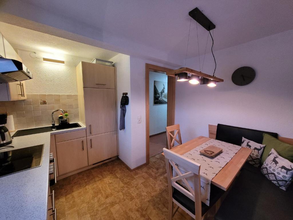 Kuchyň nebo kuchyňský kout v ubytování Haus Kohlberghof