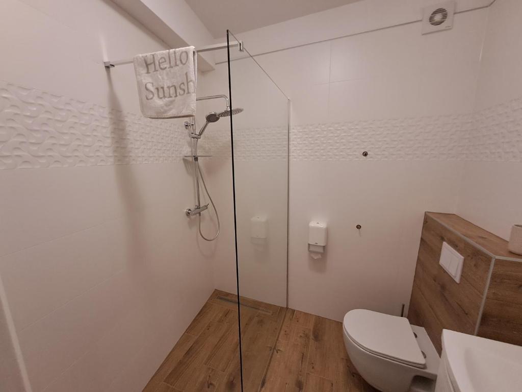 Koupelna v ubytování Sobe MaMaLu