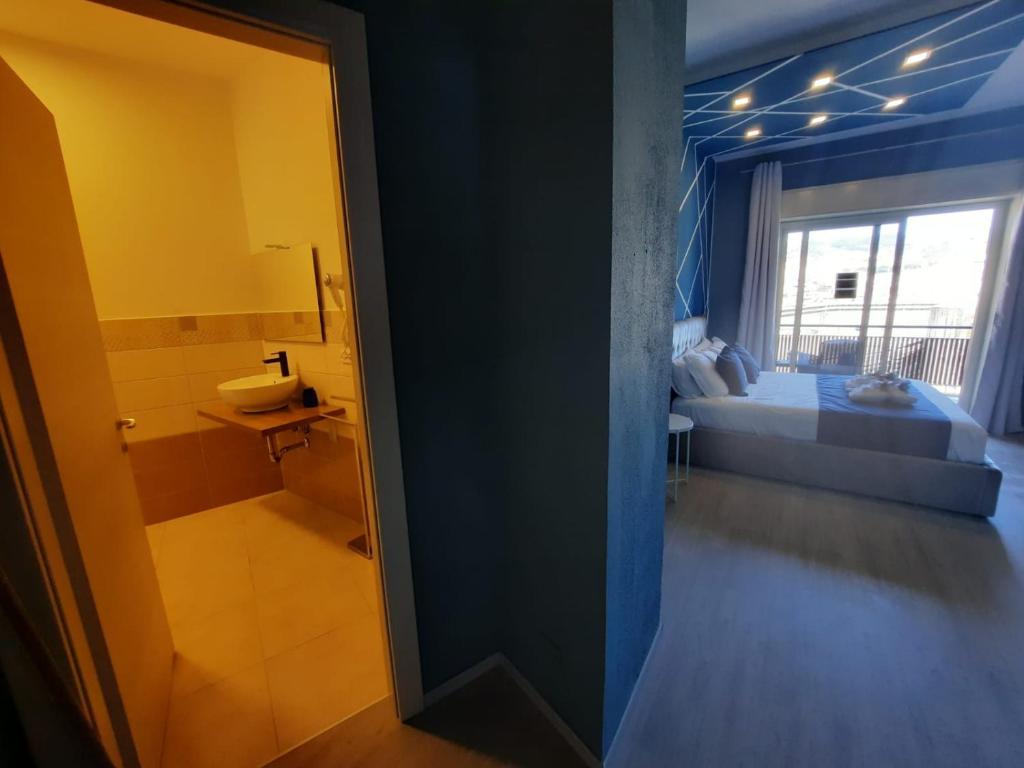 Postel nebo postele na pokoji v ubytování U Baruni B&B