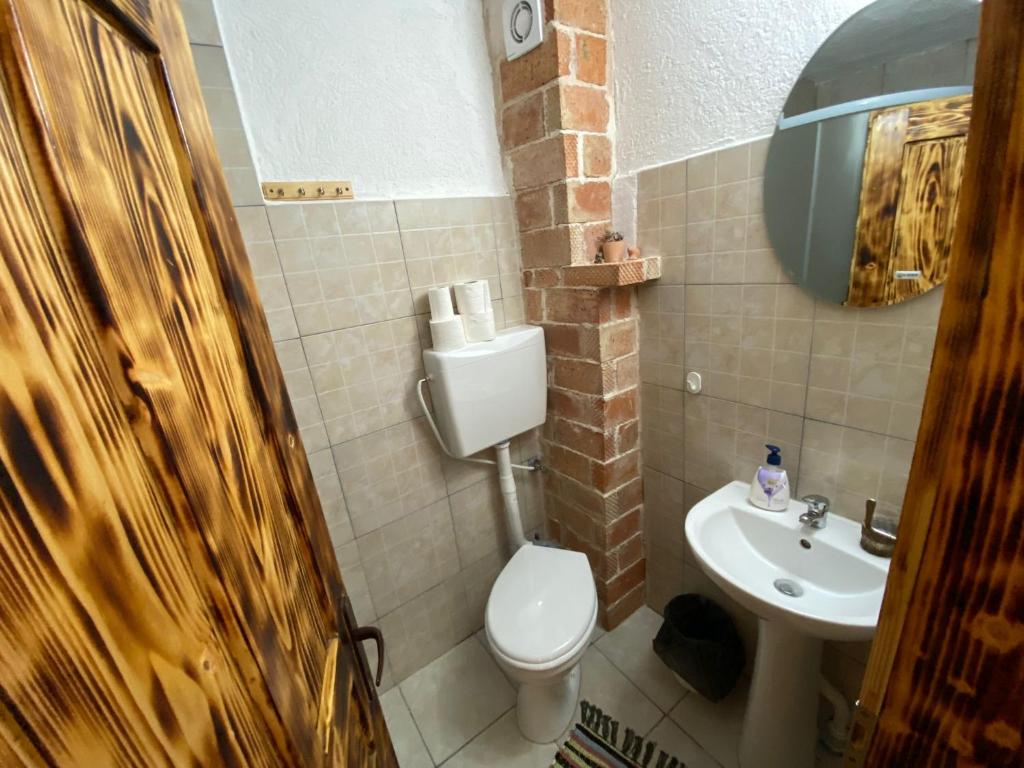 Koupelna v ubytování Casa Teodora