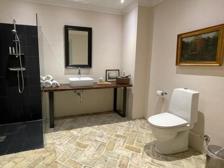 Koupelna v ubytování Hotel Brummers Anneks