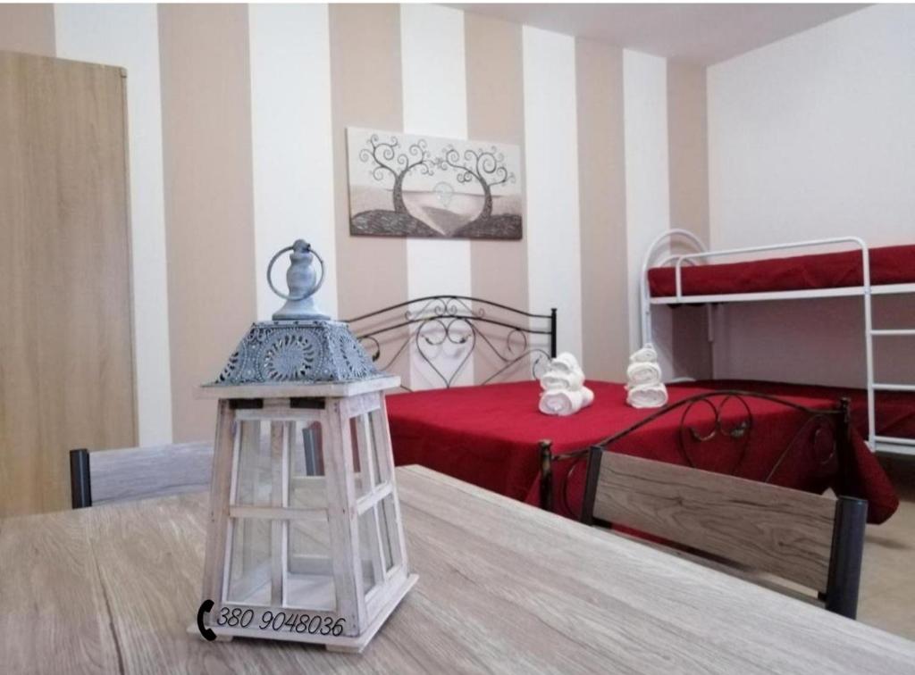Postel nebo postele na pokoji v ubytování Lu Marchese