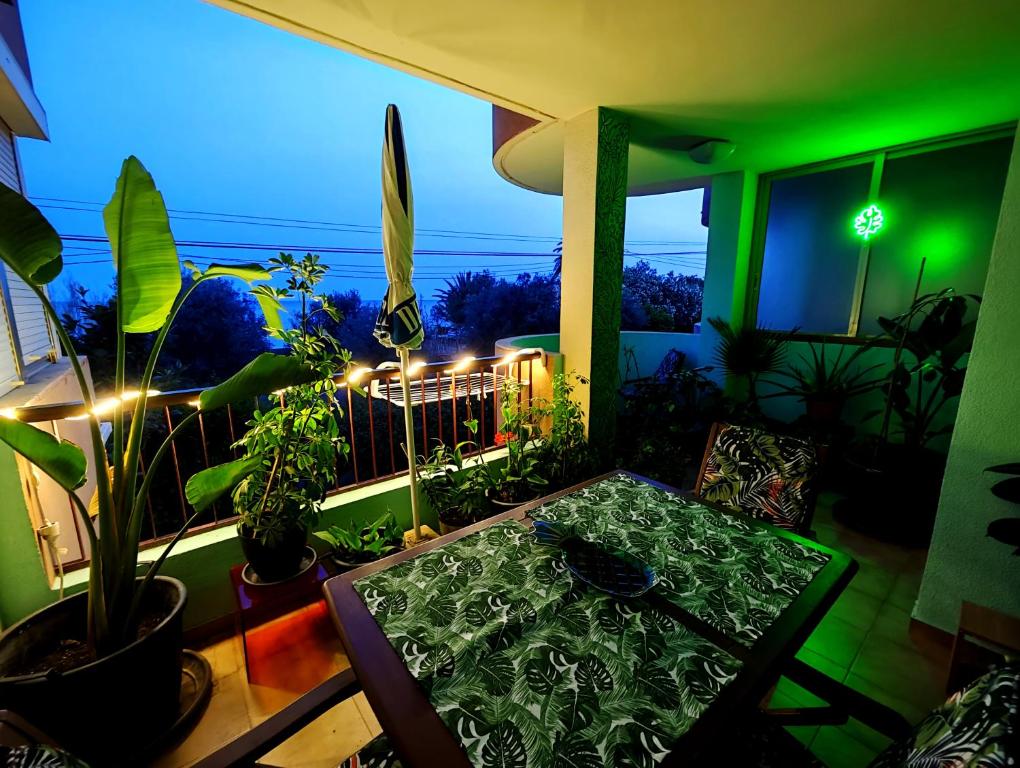 Balkón alebo terasa v ubytovaní Playa Paraíso Suite