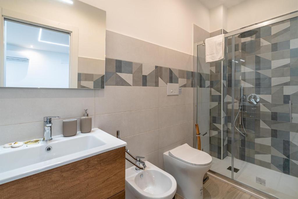 Koupelna v ubytování Casa Danieli
