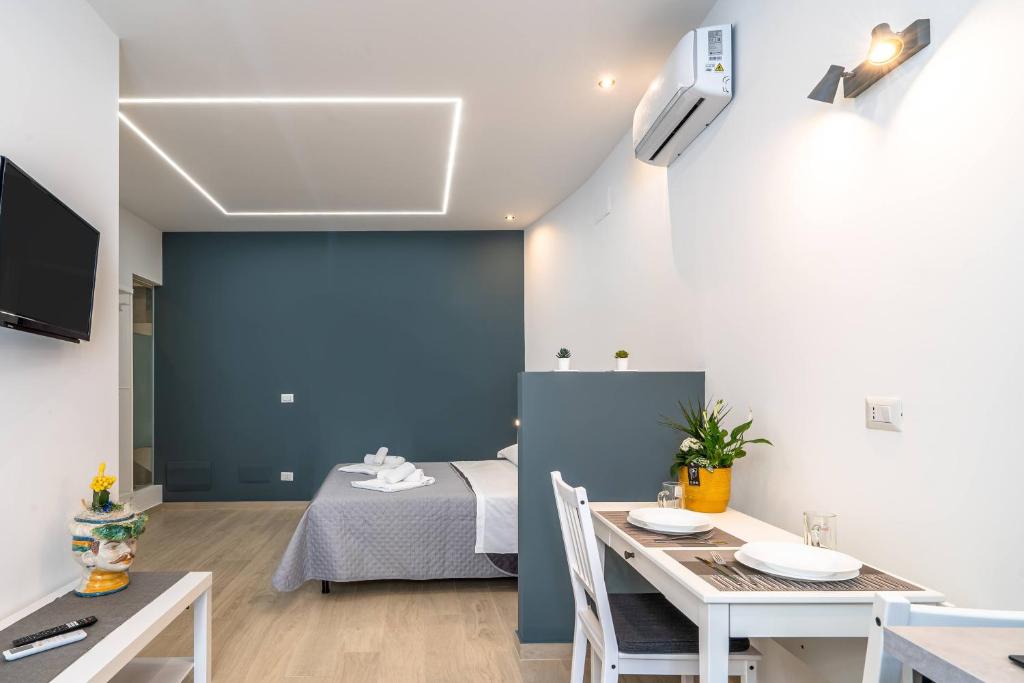 TV a/nebo společenská místnost v ubytování Casa Danieli