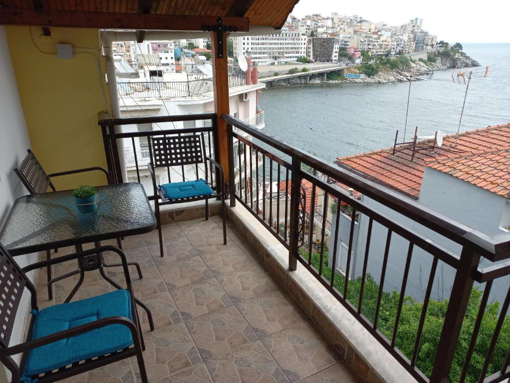 Balkón alebo terasa v ubytovaní Sofita view Kavala