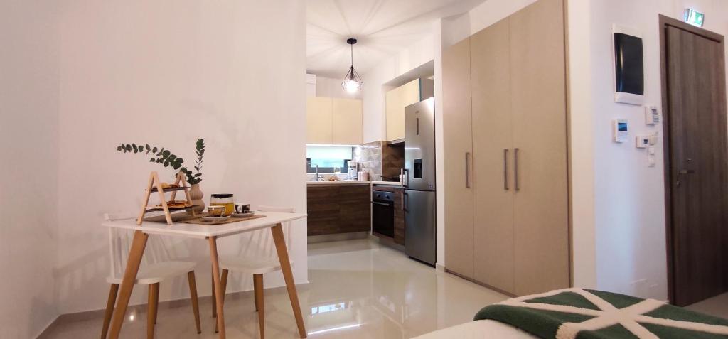 EZITH LUXURY APARTMENTSにあるキッチンまたは簡易キッチン