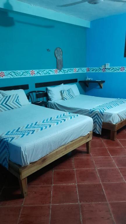 Postel nebo postele na pokoji v ubytování Casa Atrapasueños