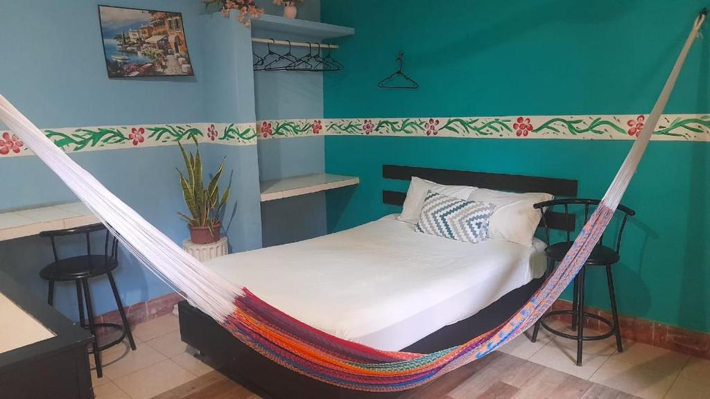 Postel nebo postele na pokoji v ubytování Casa Atrapasueños