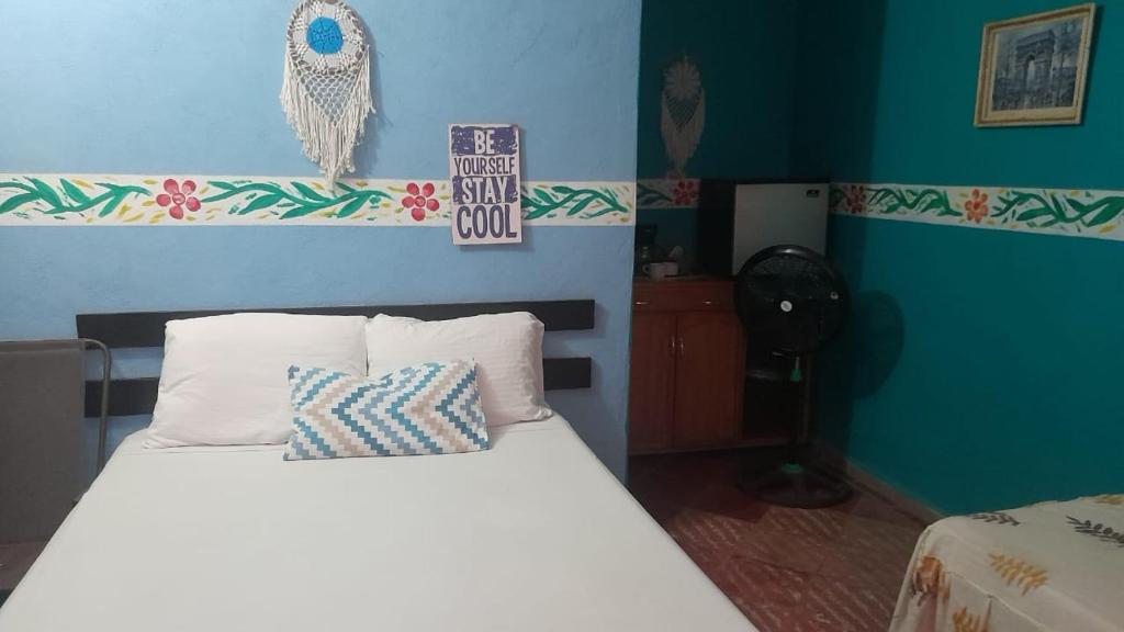Postel nebo postele na pokoji v ubytování Casa Atrapasueños