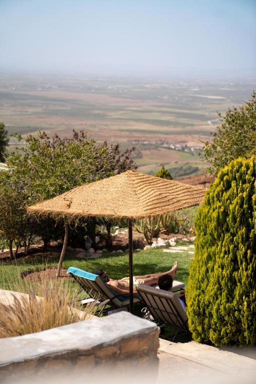 Dar El Mandar - Ferme & Table d'Hôte Berbère - 2 号双人间 - 带私人露台 - 平原景观