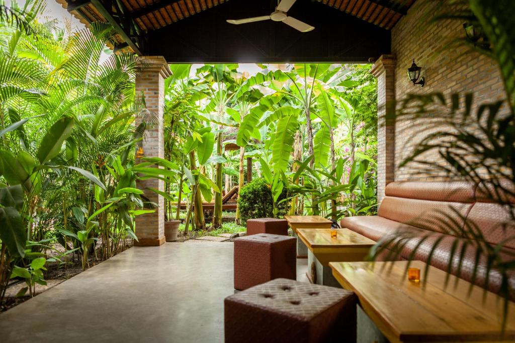Zahrada ubytování Authentic Khmer Village Resort