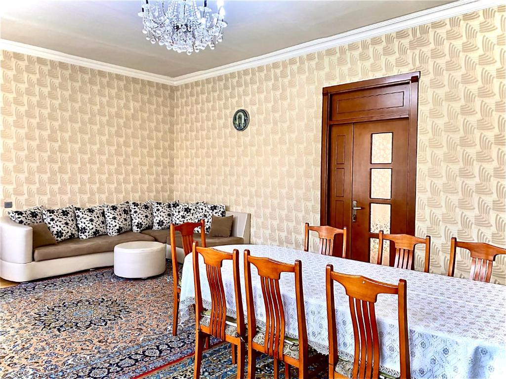 Posezení v ubytování House in Quba
