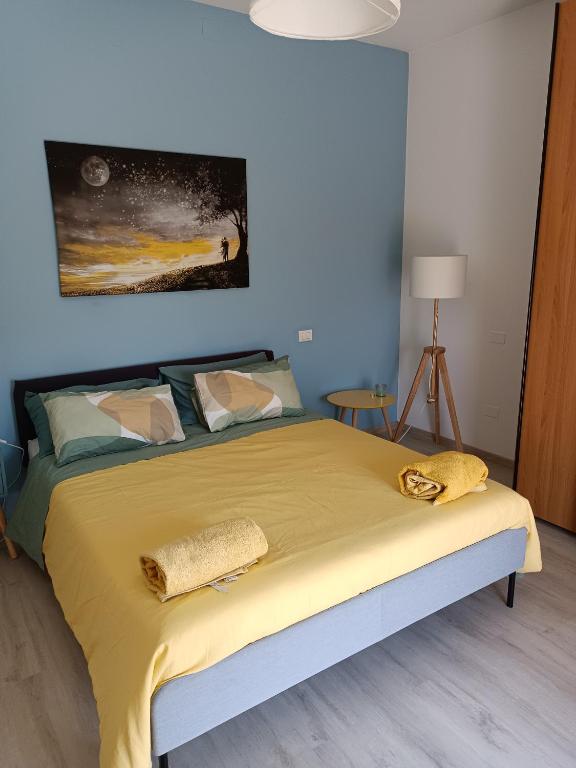 Postel nebo postele na pokoji v ubytování Villa SAlice piano Terra